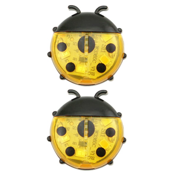 Car Door Lights Ladybug Design LED Warning Anti Collision Magnetic Flashing Lamp